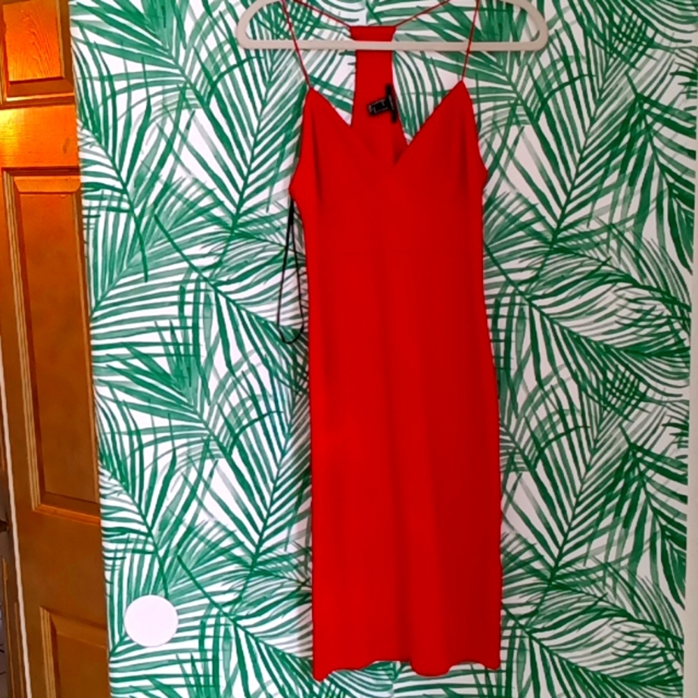 Sleek Red Dress